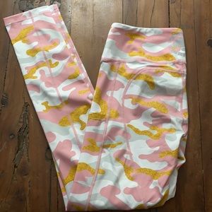 Feed Me Fight Me Pink Camo Leggings